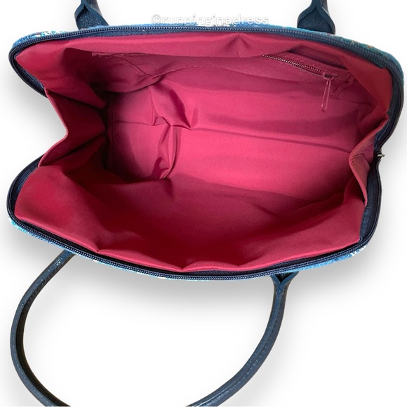 Royal Tapisserie Woven Monet's Nymphéas Water Lilies Print Tapestry Bag - Picture 7 of 14